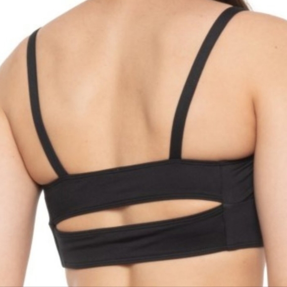 FREE PEOPLE Movement Very Prairie Sports Bra Black Low Impact Size S NWT FPS020 - Picture 3 of 15